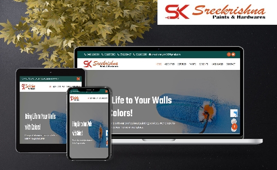 Sreekrishna Paints & Hardwares Informational Website